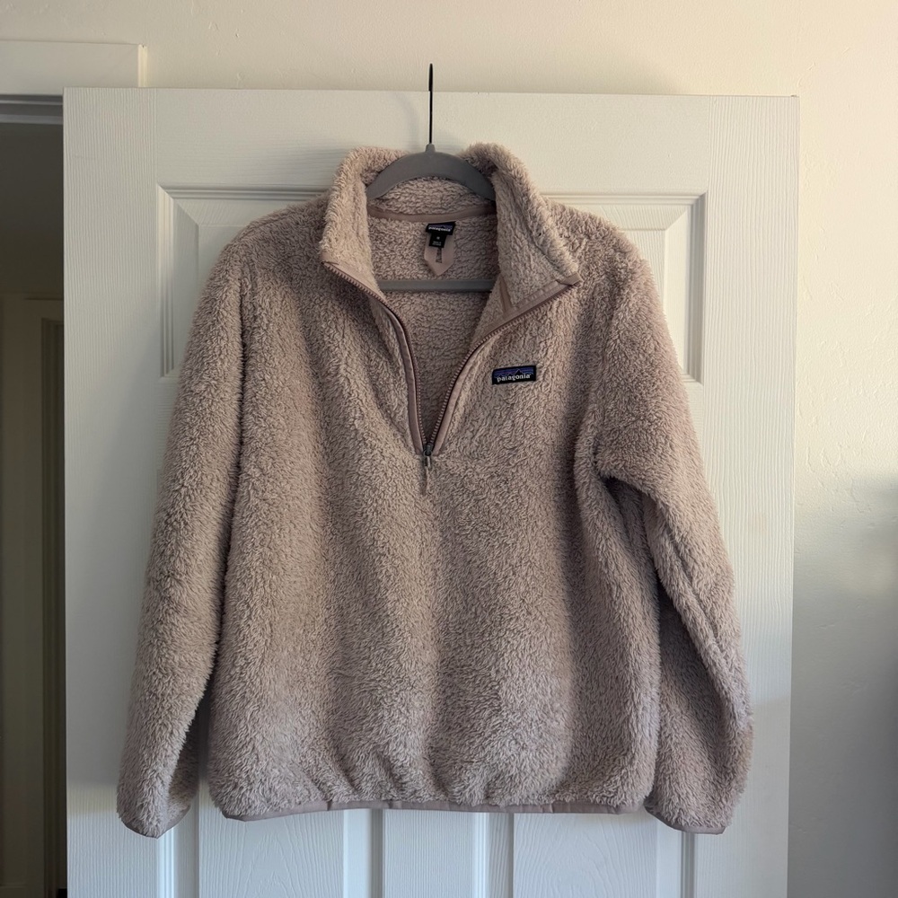 Patagonia Women’s Plush Quarter-Zip Pullover - Taupe Beige